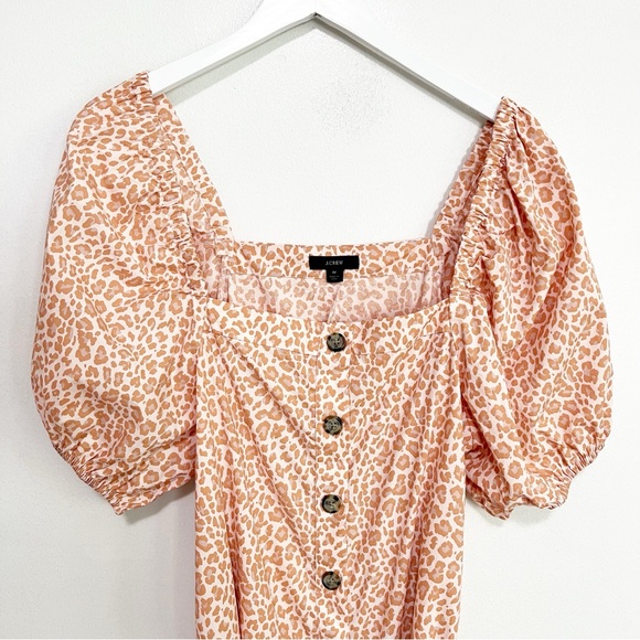 J. Crew Pink Animal Print Midi Dress - Picture 5 of 10